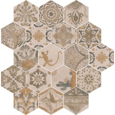 Декор (18x21) Seta Esagono Decoro Decomariachi Nat - Origini з колекції Origini Декор (18x21) Seta Esagono Decoro Decomariachi Nat - Origini з колекції Origini