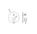RONDO, Наружная часть встроенного смесителя ванна/душ, chrome (100345120)