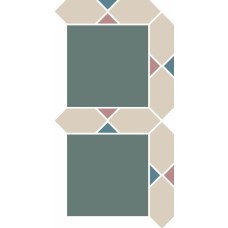 Декор K-2 Sheet 19.6x39.3 Калининград Top Cer з колекції Калининград TopCer — португальская геометрическая мозаика и викторианская плитка — страница 12
