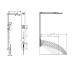 Душова панель Axor ShowerComposition 110/220 1jet з плечовим душем та термостатом, Brushed Black Chrome (12595340)