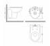 FLIP Rimless унитаз 53*36*36,5см подвесной, сидение полипропилен slow-closing