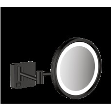 AddStoris Дзеркало для гоління з LED освітленням, чорний матовий (41790670)
