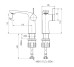 Смеситель для умывальника TOPAZ MODERNO TMD-33201-H78 TOPAZ