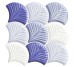 Мозаїка 30.7x30.7 SCALE SHELL BLUE Realonda Scale Shell з колекції Scale Shell Realonda