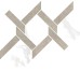 Мозаїка (29x32) 66046 Intreccio Silver Sat. Inserto Statuario - Mexicana з колекції Mexicana Cerdomus