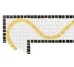 Мозаїка Angolo Demetra Oro Giallo 10 9.2x22.6 Fregi Bisazza з колекції Fregi Bisazza