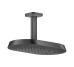 Верхній душ Axor ShowerSphere 370х220 2jet EcoSmart зі стельовим кронштейном, Brushed Black Chrome (39758340)