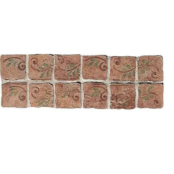 Бордюр (32.7x10) B6008- Fasciaebsuretegranato - Azteca-Maya з колекції Azteca-Maya Settecento