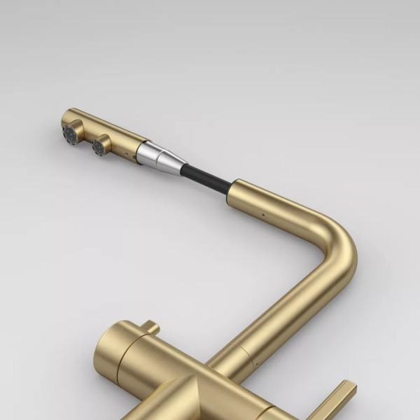Змішувач Franke Atlas Neo Clear Water Pull Out 120.0758.157 PVD золото 