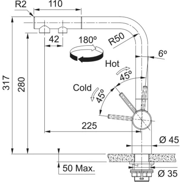 Змішувач Franke Atlas Neo Clear Water Pull Out 120.0758.157 PVD золото 