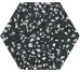 VENICE BLACK HEX 22x25 (шестигранник) (плитка для пола и стен)