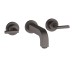 Змішувач Axor Citterio 162 Lever для умивальника зі стіни на 3 отвори, Brushed Black Chrome 39315340