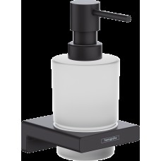 AddStoris Дозатор подвесной для жидкого мыла Matt Black/стекло (41745670)