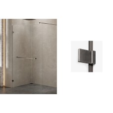 Душевая кабина walk in AVEXA GUNMETAL BRUSHED 100x200 стекло black ACTIVE SHIELD 8mm Душевая кабина walk in AVEXA GUNMETAL BRUSHED 100x200 стекло black ACTIVE SHIELD 8mm AVEXA Сантехника New Trendy