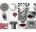 Декор (20x20) Fornasettiana (set 12pcs) - (Bianco Extra) - Fornasettiana з колекції Fornasettiana Bardelli