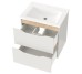 "Амелия" Тумба подвесная с умылами. шк. Глория 60 (Дуб Сонома) Mirater