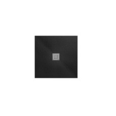 Поддон душевой квадратный SLATE, 90x90 - 3h, черный (100293428)