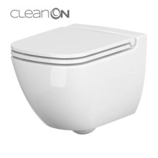 СЕТ 741 подвесной унитаз CASPIA NEW CLEAN ON с сидением слим дюропласт микролифт СЕТ 741 подвесной унитаз CASPIA NEW CLEAN ON с сидением слим дюропласт микролифт