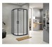 R90RCB Душова кабіна ROUND напівкругла чорна 900x900x1900 мм скло прозоре Koller Pool