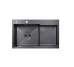 Кухонная мойка Kroner KRP Schwarze - 7848LHM PVD (3.0/1.0 мм) Kroner
