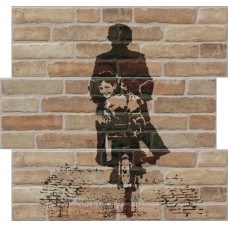 Декор (95.7x96.8) 17503- Bistrot Decoro A3Pz Mattone - Bistrot з колекції Bistrot