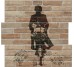 Декор (95.7x96.8) 17503- Bistrot Decoro A3Pz Mattone - Bistrot з колекції Bistrot Settecento