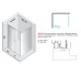 Душова кабіна прямокутна SMART 100x90x200 скло clear ACTIVE SHIELD 8мм