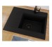 Кухонна мийка BODRUM 650 black shine Miraggio