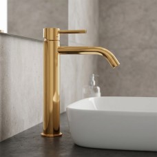 LIG081HG LIGHT Змішувач раковини без донного клапану, золото (1 сорт) LIG081HG LIGHT Змішувач раковини без донного клапану, золото (1 сорт)