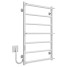 Рушникосушарка електрична Ladder П7 500х800 Deffi нержавіюча сталь (Білий, WD03, Ліве підключення) 