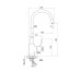 Kitchen Light смеситель для кухни, chrome-black Koller Pool