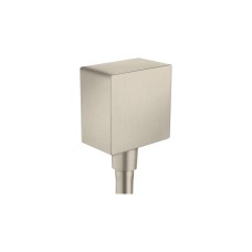 Шлангове під'єднання AXOR Fixfit Square 36732820 Brushed Nickel SHOWERSOLUTIONS Сантехніка Axor (HansGrohe)