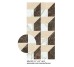 Плитка 60 * 120 Majestic Decori Piramide Oro / Crema / Bruno Rett 9 Mm LA FENICE CERAMICHE