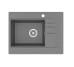 Кухонна мийка Bodrum 650 (GRAY) з 1-м отвором під змішувач Miraggio