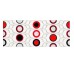 Декор Red Circles Inserto 200x500x9 Конские Konskie
