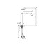 Смеситель Axor Citterio 280 Lever rhombic cut для умывальника, Polished Black Chrome 39151330