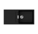 Кухонная мойка S520-F480 1000х500 с полкой Graphiteblack (43358170)