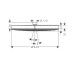 Верхній душ Pulsify 260 1jet EcoSmart, Brushed Black Chrome (24141340)