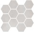 Мозаїка White Soft Mos. Esag. 30x34.5 Visions Rex з колекції Visions Rex