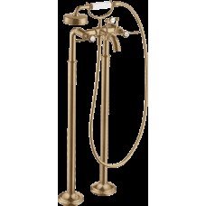 Змішувач Axor Montreux для ванни підлоговий двохвентильний Lever 16553140 Brushed Bronze