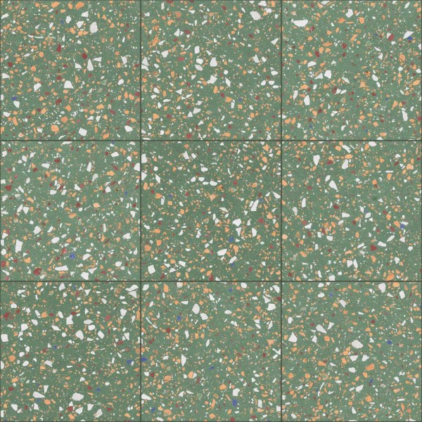 TERRAZZO GREEN NATURAL 60x60 (59.2x59.2) (плитка для полов и стен)