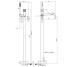 Змішувач для ванни TOPAZ LOFT TLF 32113R-H39-C TOPAZ