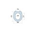 Oval S C5 сиденье для унитаза Oval S C5 Koller Pool