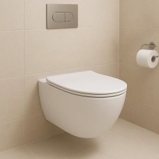 4010511 DO IT Підвісний безобідковий унітаз з кришкою soft-close, Vortex Flush, білий глянець (1 сорт) 4010511 DO IT Підвісний безобідковий унітаз з кришкою soft-close, Vortex Flush, білий глянець (1 сорт)