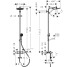 ACTIVERA S 240 1jet EcoSmart Showerpipe душова система з термостатом для ванни, чорний матовий