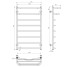 Рушникосушарка водяна Отель П8 500х900 Deffi нержавіюча сталь (Чорний, Бокове ліве підключення) 