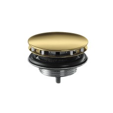 Донный клапан с фиксированной крышкой Axor для умывальников, Polished Gold Optic 51301990