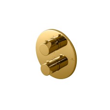 Зовн. частина термостат. змішувача прихов. монтажу RONDO ванна/душ, gold (100327528) Зовн. частина термостат. змішувача прихов. монтажу RONDO ванна/душ, gold (100327528) СЕРІЯ RONDO