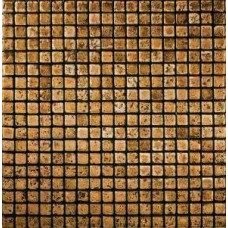 Мозаика (30.5x30.5) Impero MOS/1.5 Travertino Chiaro+Gold 1.5*1.5 - Luxury из коллекции Luxury Luxury