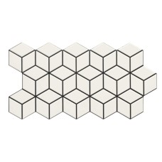 26,5x51 Rhombus Snow-Rhombus з колекції Rhombus RHOMBUS Керамічна плитка Realonda